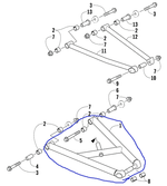 Рычаг нижний Z1XT Arctic Cat 2703-459