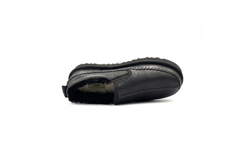 UGG Stitch Slip Leather Black