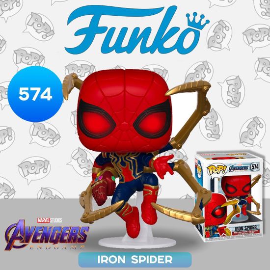 Фигурка Funko POP! Bobble Marvel Avengers Endgame Iron Spider w/NanoGauntlet (574) 45138