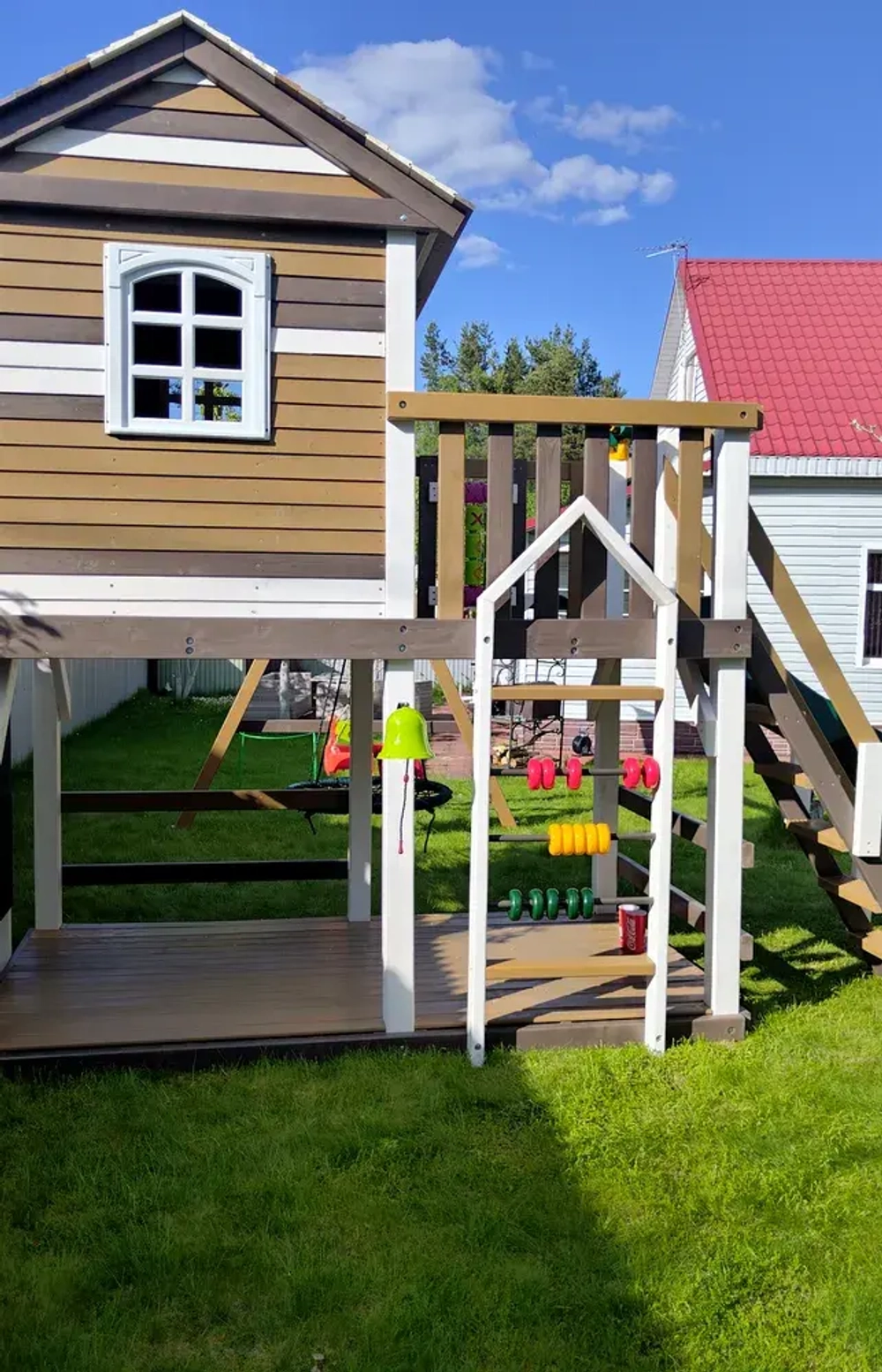 Детская деревянная площадка Домик 1 мод.1