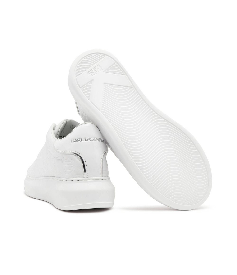 Кожаные кроссовки emboss lo lace Karl Lagerfeld - белый(KL62523F)