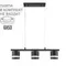 8240/3 COMFI LN26 240 черный, металл/акрил Светильник подвесной LED GX53 3*7W 220V LANIKA