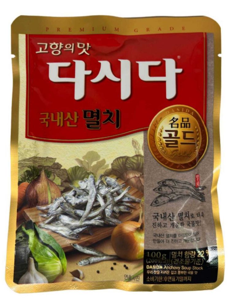 Приправа Дашида CJ Cheiljedang со вкусом анчоуса, 100 г, 3 шт