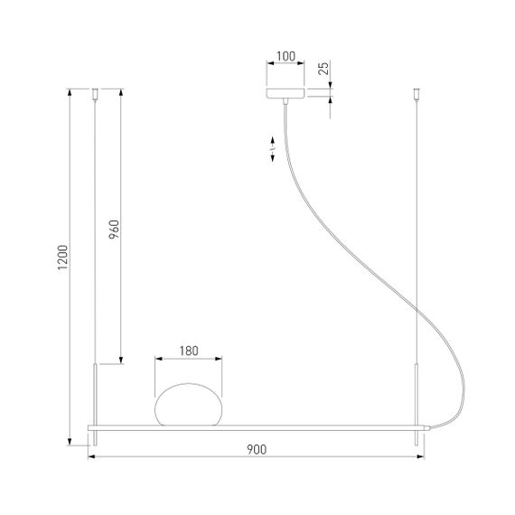 Подвесной светильник Eurosvet Stair 70145/1 черный