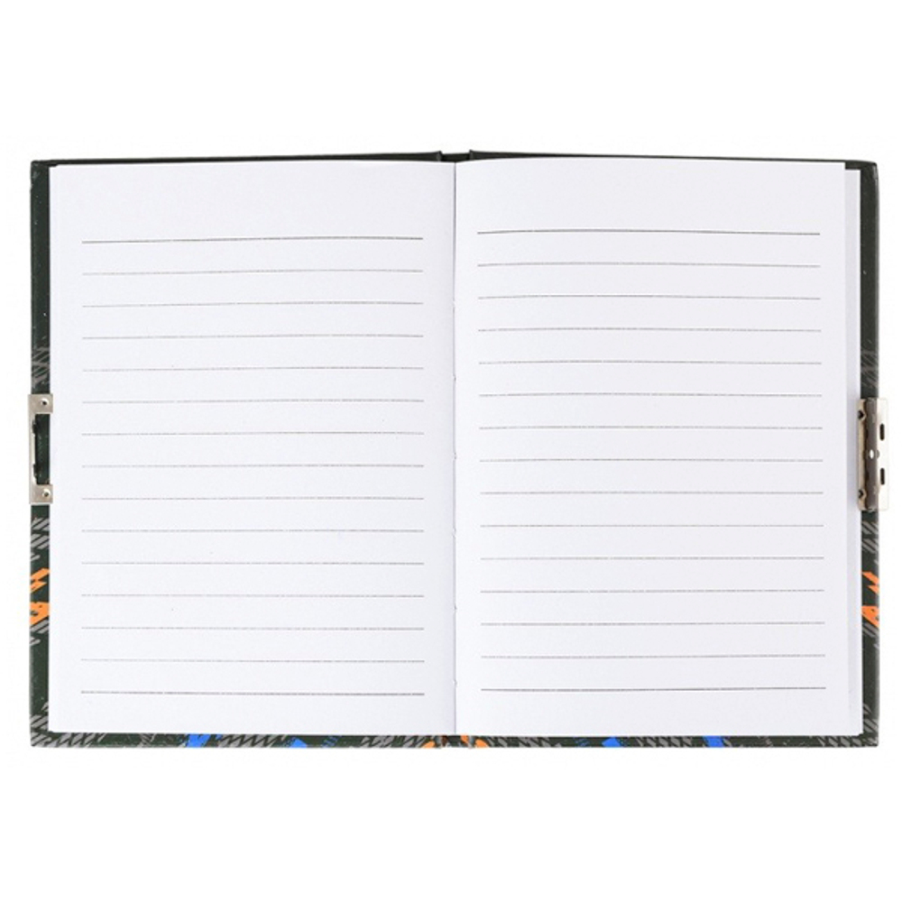 Блокнот детский Basir на замке, формат А6, серия "Машина", переплет 7БЦ, 15*11 см, 48 листов, ассорти 4 цвета