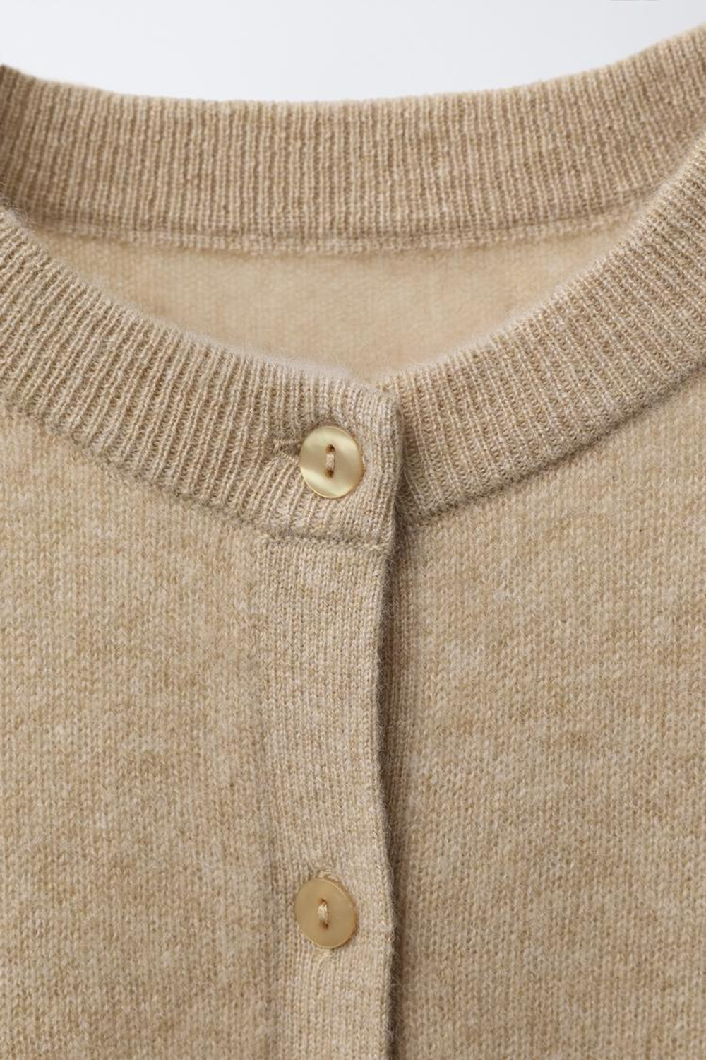 ZARA КАРДИГАН ИЗ 100% КАШЕМИРА, РЫЖЕВАТО-КОРИЧНЕВЫЙ