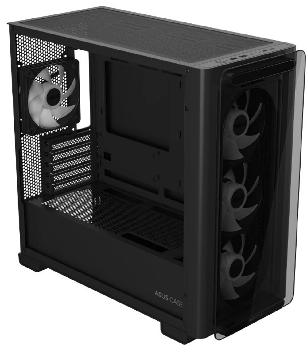 Корпус mATX ASUS A23 PLUS TG ARGB BLACK