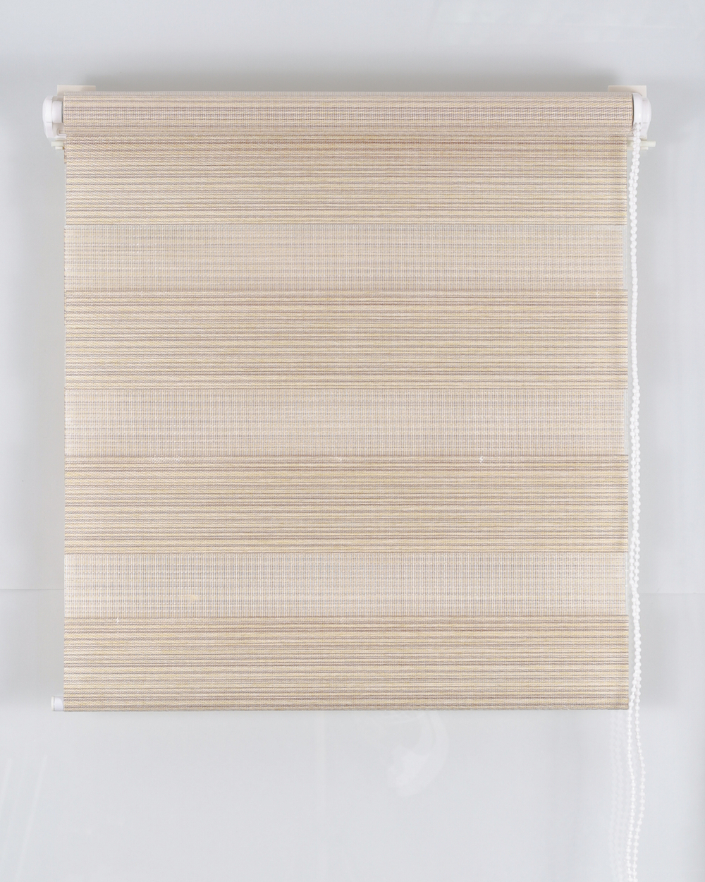 Рулонная штора зебра, светло-желтый