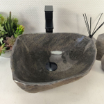 Каменная раковина из речного камня RS-05461 (42*36*15) 0861 из натурального камня