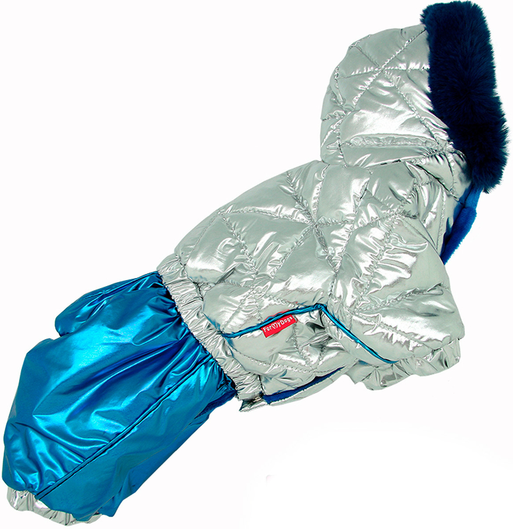 ForMyDogs Комбинезон серебро/синий для мальчиков (10Chh)