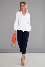 Блуза "Идеальная асимметрия" (белая) Б1525-11 LT Collection