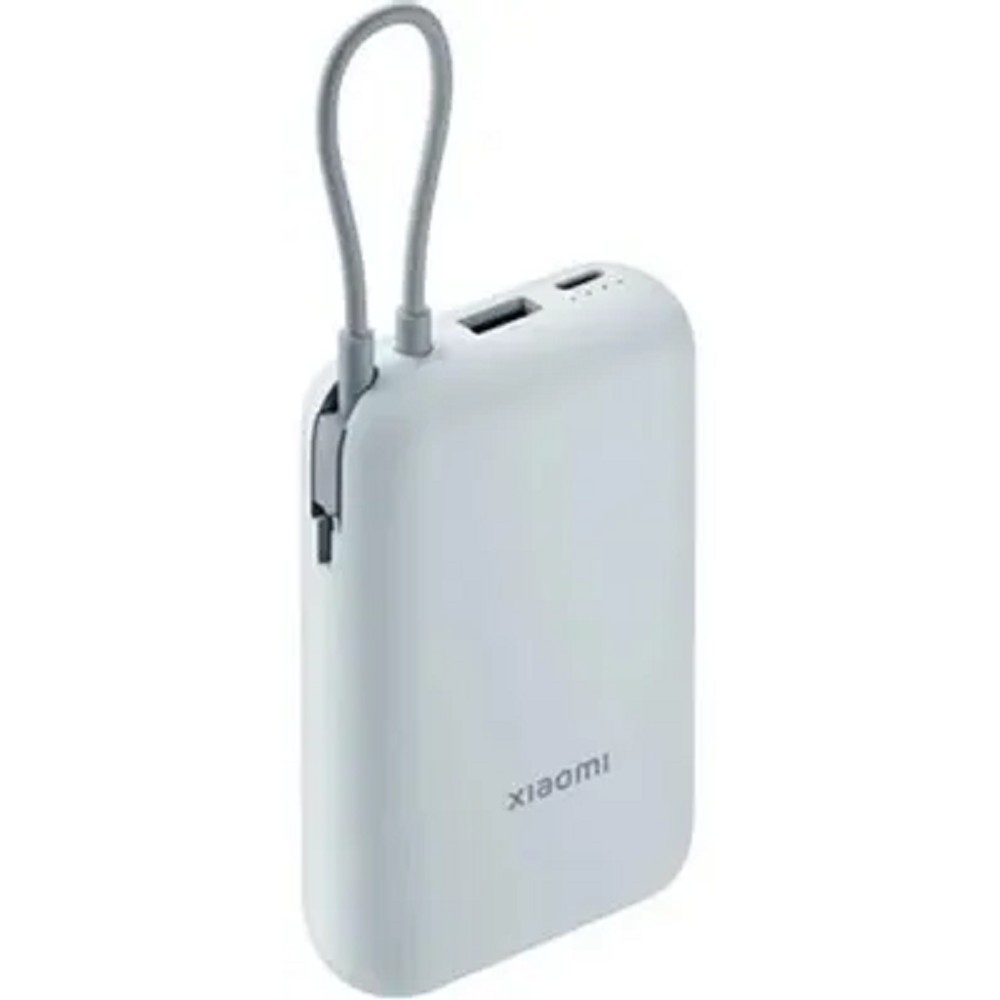 Xiaomi Power Bank 10000mAh (встроенный кабель) Ледяной синий GL P15ZM (BHR9073GL)
