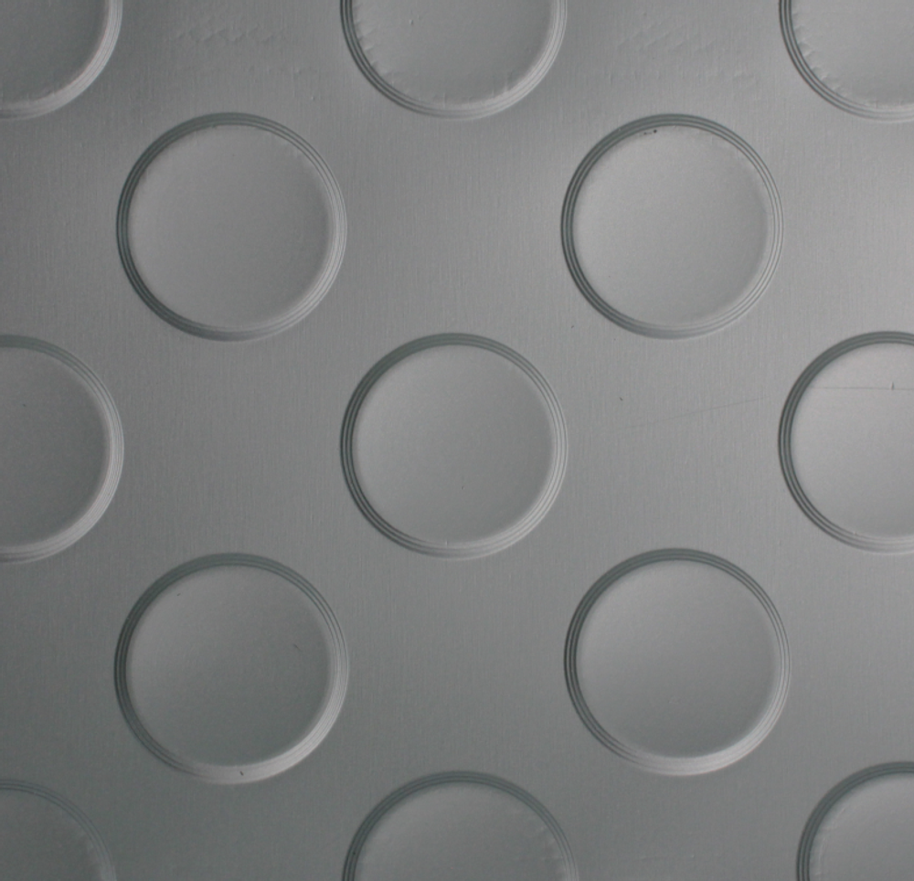 Рулонное резиновое покрытие "КОМФОРТ" - МОНЕТКА, ширина 1,5 м, серый, рулон 10м