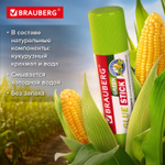 Клей-карандаш на натуральной основе BRAUBERG GREEN 15 г (24 штуки в упаковке)