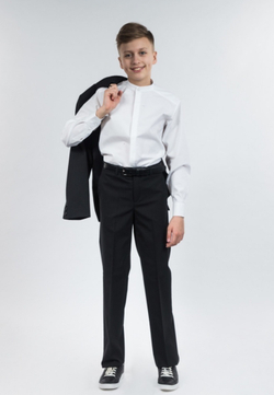 Брюки для мужские школьные классические классика синие темно-синие тёплые утеплённые на флисе с флисом зимние строгие прямые офисные на работу деловые со стелкой праздничные торжественные