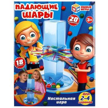 Настольная игра падающие шары, кор.21,6*27,9*6,5см Умные игры