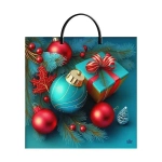 Пакет ПЭ с пластмассовыми ручками 36+10см(Шарики NEO) НГ Тико (комплект 10 шт)