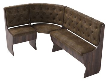 Диван угловой bravo "Оливьер" (Дуб Термо/Кожзам Mango 12 (Bt)) -G/Л3