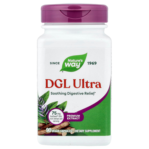 Nature's Way, DGL Ultra, 90 веганских капсул
