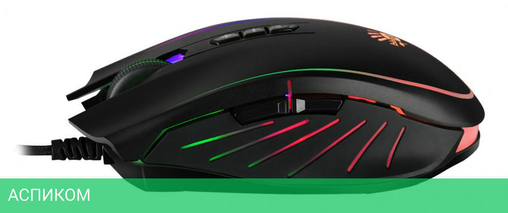 Мышь A4Tech Bloody Q81 Curve черный