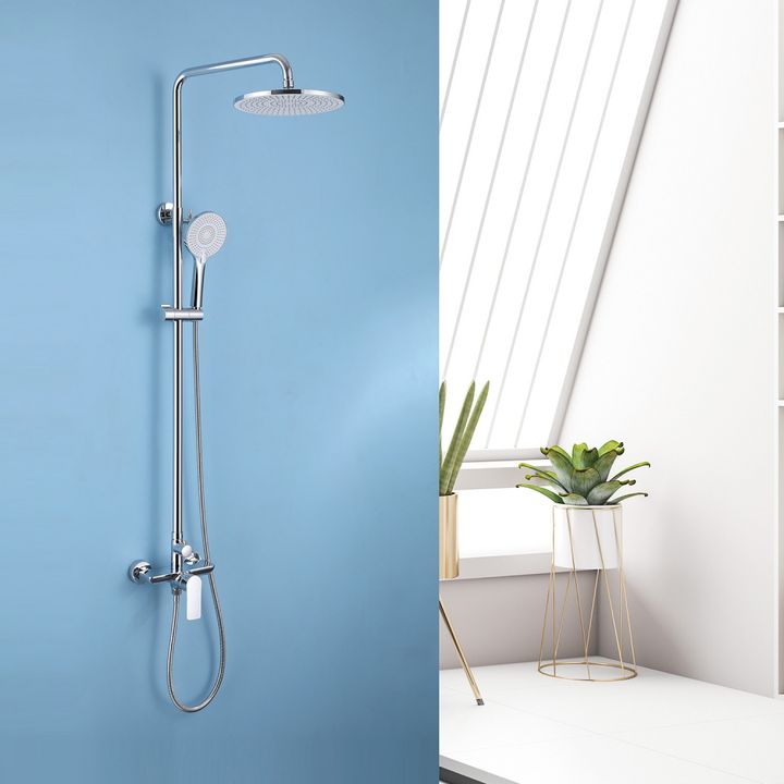 Душевая стойка ABBER Weiss Insel AF8020L без излива, хром