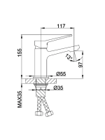 Смеситель для раковины FRAP F1062-9