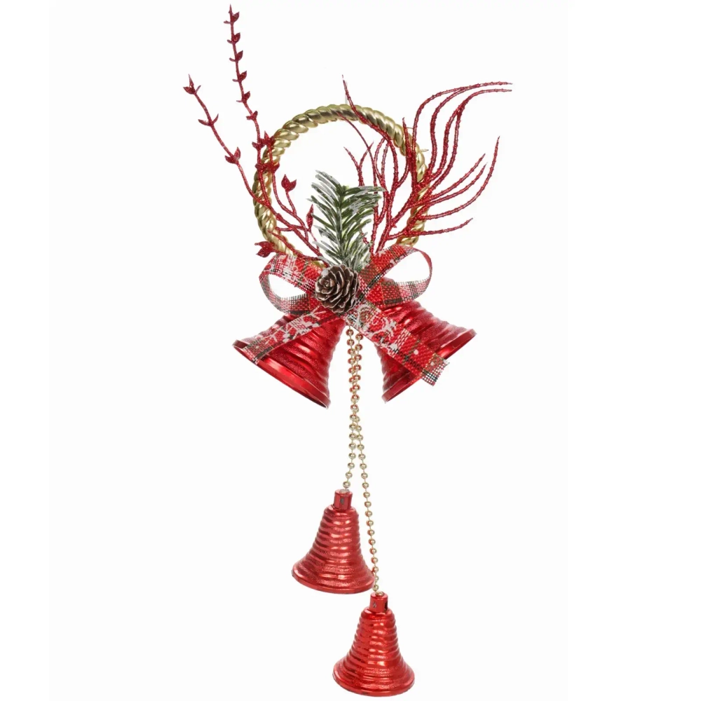 Украшение новогоднее «Сказочный звон» 12*30 см, Красный