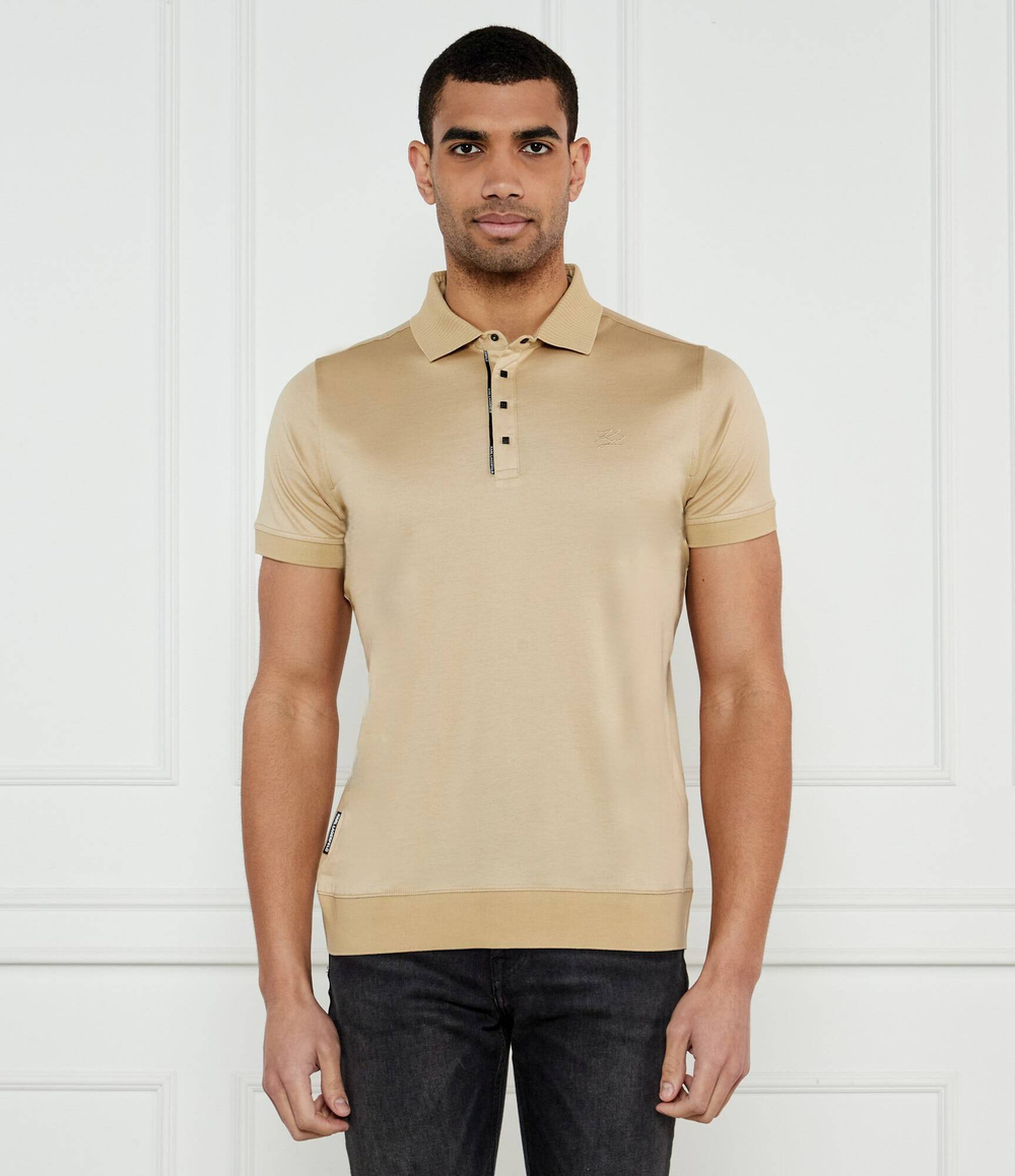Поло PRESS BUTTON Karl Lagerfeld - бежевый(745000 552200)