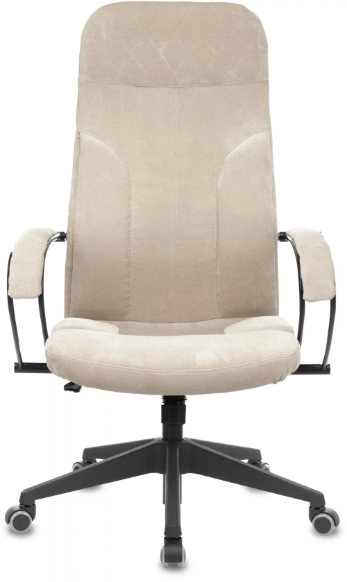 Кресло руководителя Бюрократ CH-608Fabric песочный Light-21 крестов. пластик