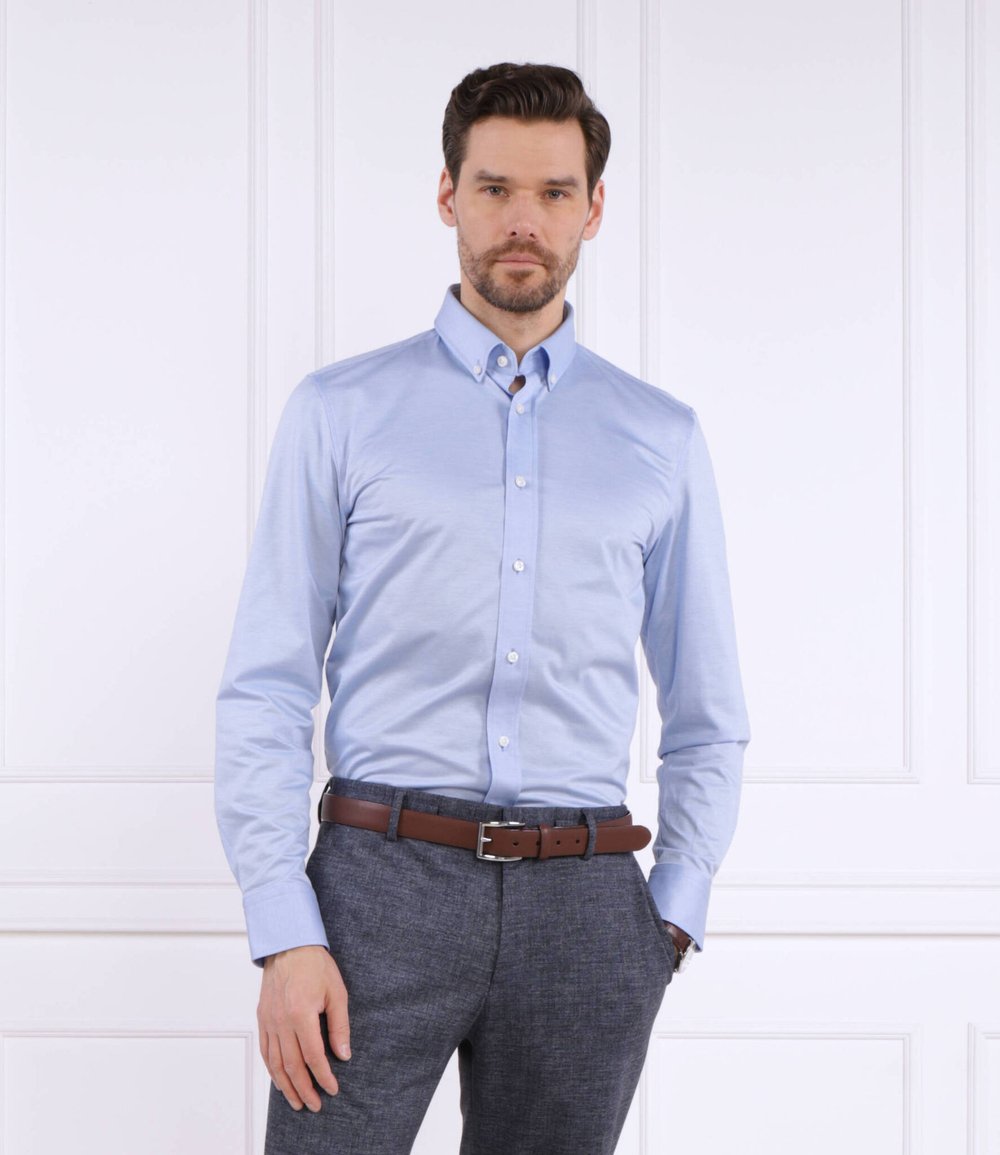 Рубашка C-HAL-BD-C1-223 BOSS BLACK - голубой(50490472)