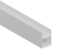Накладной/подвесной алюминиевый профиль, 50х73,5х2000. Цвет: Белый матовый, RAL9003,серия:DN8HF