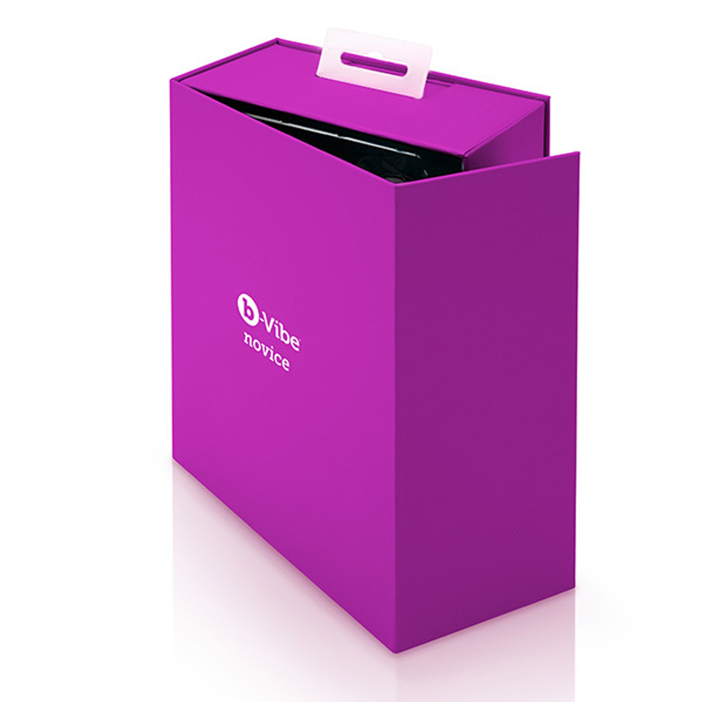 Анальный премиум-миниплаг цвета фуксии 10см b-Vibe Novice Plug BV-004-FUC