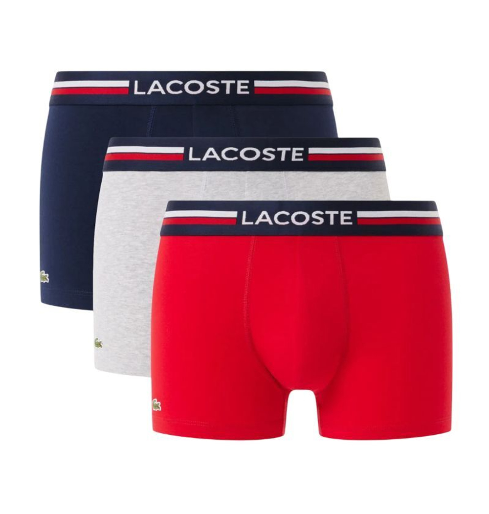 Боксерки теннисные Lacoste Stretch Cotton 3P - multicolor