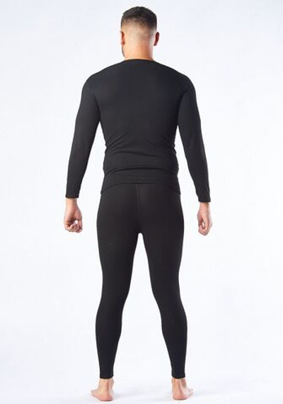 Чёрный комплект мужского термобелья (Размер: XXL) (Цвет: черный)