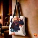 Сумка шоппер с принтом Эта фарфоровая кукла влюбилась