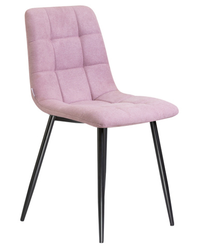 Стул обеденный DOBRIN ALEX, черные матовые ножки, сиреневая ткань (UF860-04B)