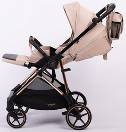 Прогулочная коляска Peppy Amici Beige рама Gold