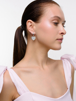 Серьги "Heart ball" Silver