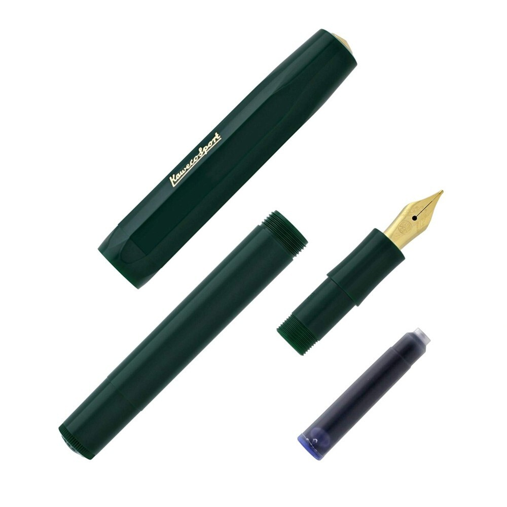 Перьевая ручка Kaweco CLASSIC SPORT Green EF (10000487) 0.5 мм, зеленый корпус