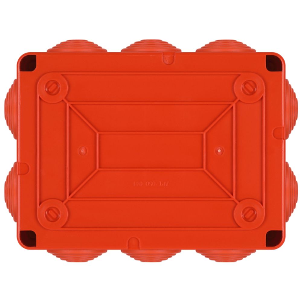 Распаячная коробка ЭРА KORv-150-110-70-10g-OR-FR ОП огнестойкая 150х110х70мм оранжевая с гермовводами 10 вх. IP55