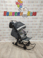 Санки-коляски Galaxy Nova серый