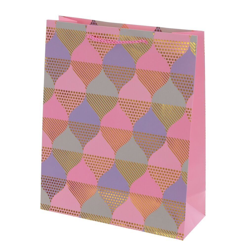 GAEM Пакет подарочный S (бумага 210г/м2, блок микс 12шт), L18 W10 H23 см, 4в.