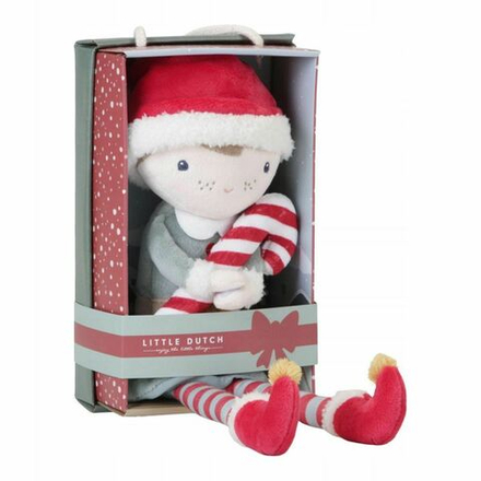 Мягкая игрушка Little Dutch X-mas Boy Jim 35 cm - Мягкая рождественнская кукла-обнимашка Джим 35 см - Little Dutch LD4539
