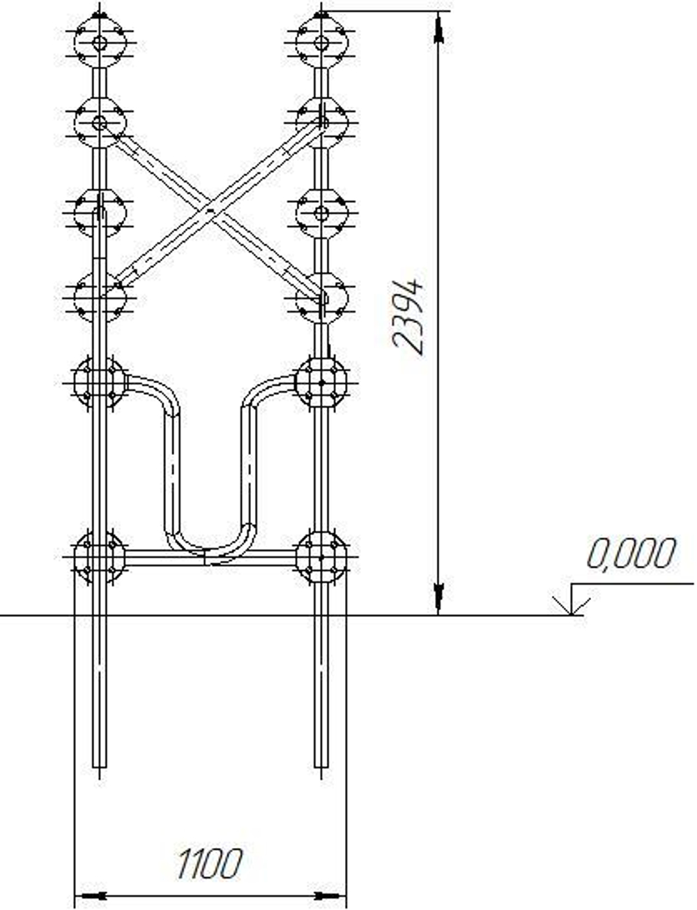 Детский спортивно-игровой комплекс для улицы серия "Сфера" Romana 057.03.00
