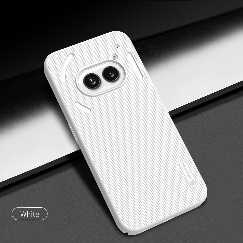 Тонкий чехол белого цвета от Nillkin для смартфона Nothing Phone 2a, серия Super Frosted Shield