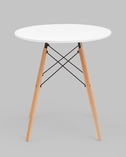 Стол круглый Eames DSW NEW D70 белый