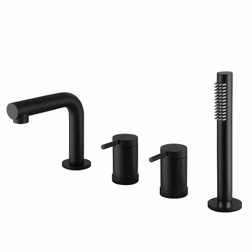 Смеситель для ванны ABBER Emotion AF8813B черный матовый