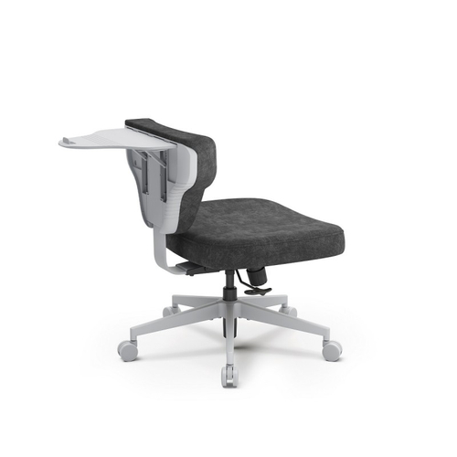 Кресло гибридной посадки FoxGear SHORTZ Fabric, размер 2 (с ноутбучным столиком), тёмно-серый (FG-SHORTZ-F2-DG)