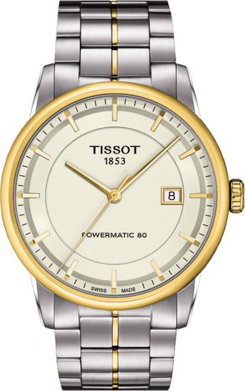 Мужские швейцарские наручные часы Tissot Luxury Powermatic T086.407.22.261.00