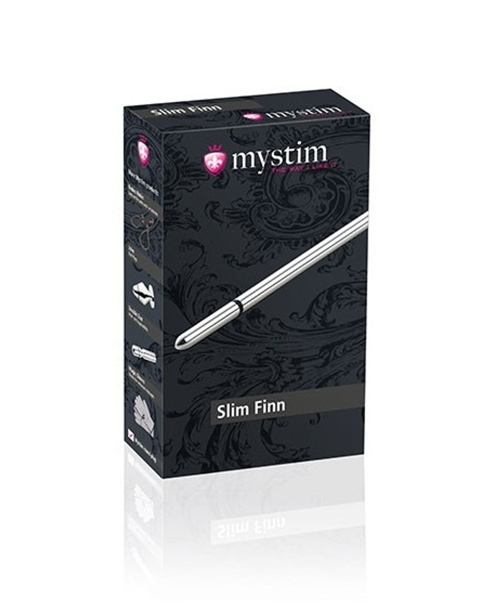 Зонд для электростимуляции уретры Slim Finn - 15 см. (Цвет: серебристый)